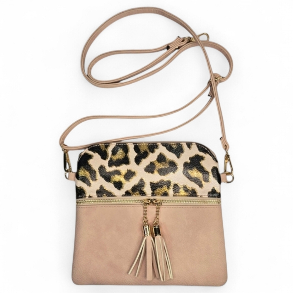 Jen & Co Tara Crossbody with Tassel Zippers And Wristlet Strap